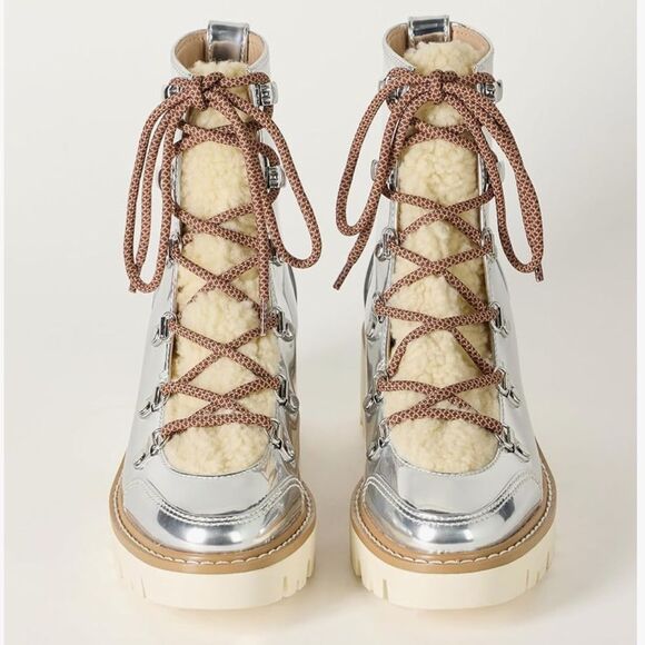 The Drop Women's Caleb Shearling Hiking Boot Hi-Top Size 8 - Picture 2 of 9